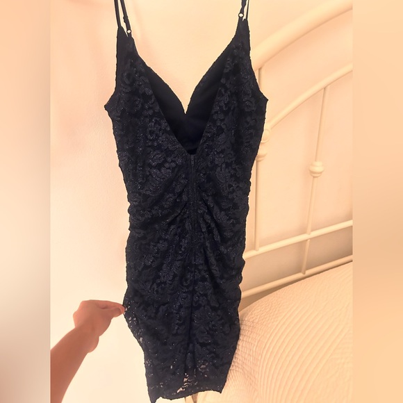 Sparkling Navy Evening Gown - Picture 3 of 3